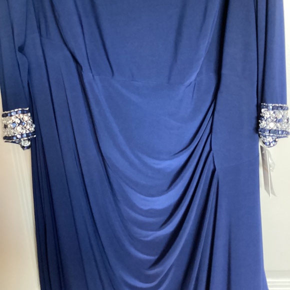 Alex Evenings Embellished Faux Wrap Gown (Plus Size), size 24W - Picture 6 of 12